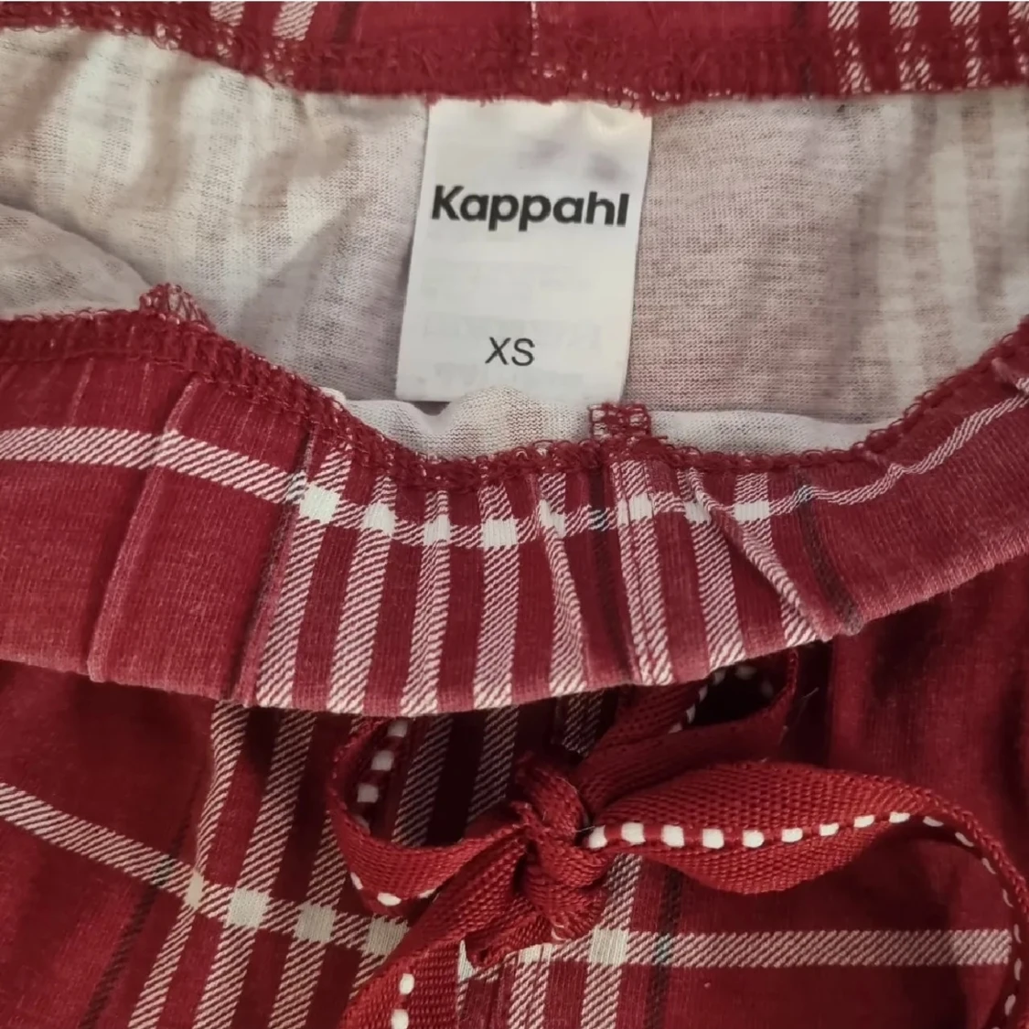 Röd-rutiga mjukisbyxor Kappahl XS - 4