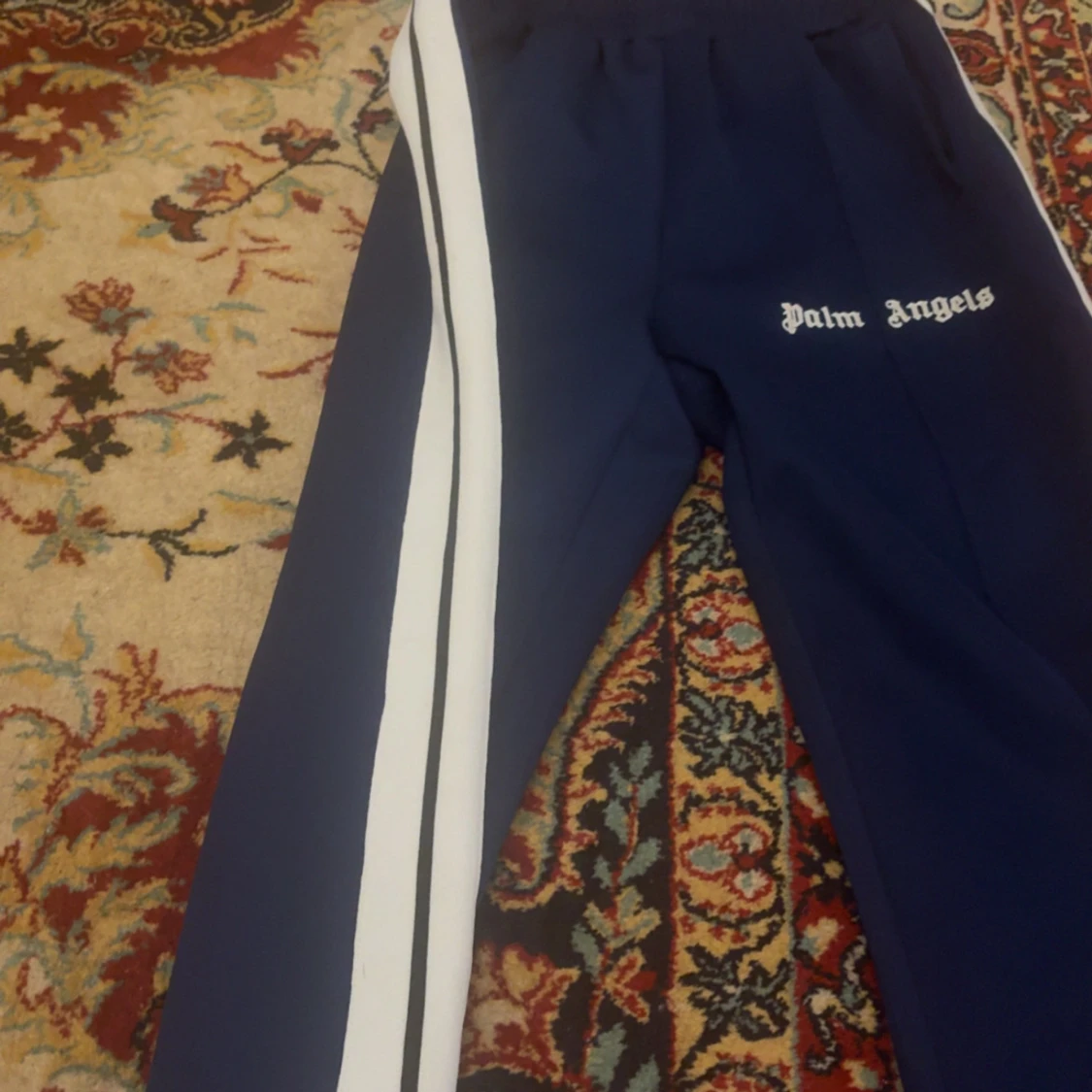 Palm Angels blå trackpants med vita ränder - 3