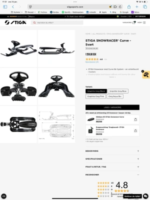 Snowriderrrrrr  - Säljer min snowrider då den inte används längre, den är i bra skick. Den är svart med blå detaljer, pris kan diskuteras 🤍