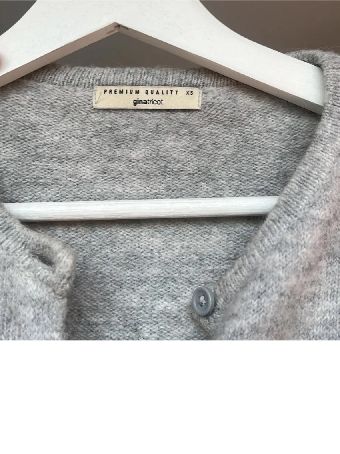 Ljusgrå kofta från Gina Tricot XS - 2