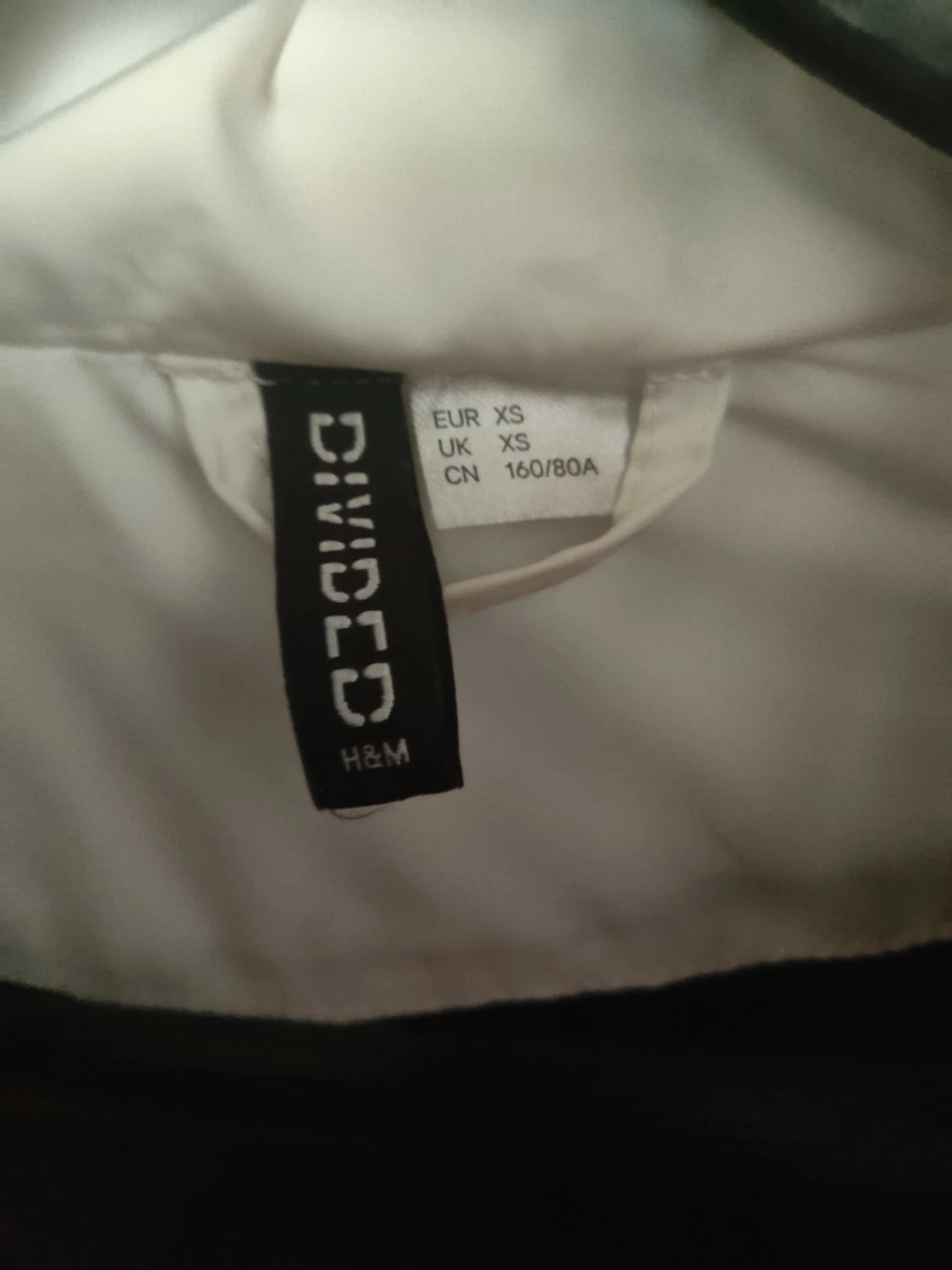 Vit pufferjacka från H&M Divided XS - 1