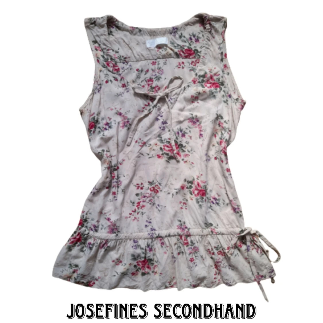 Söt blommig coquette blus