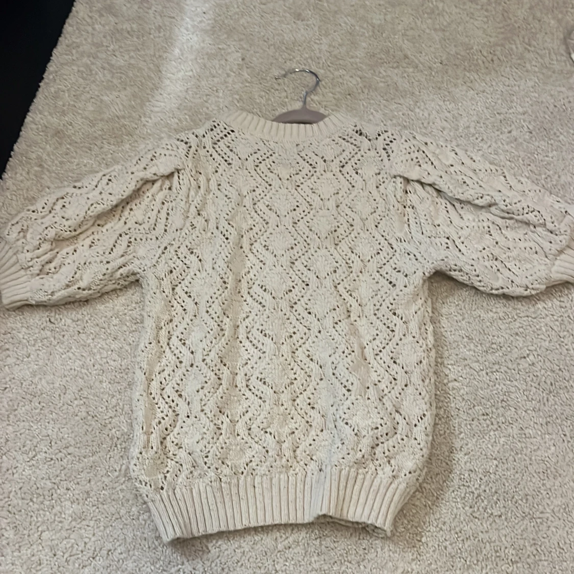 Vit stickad tröja från Zara - 2