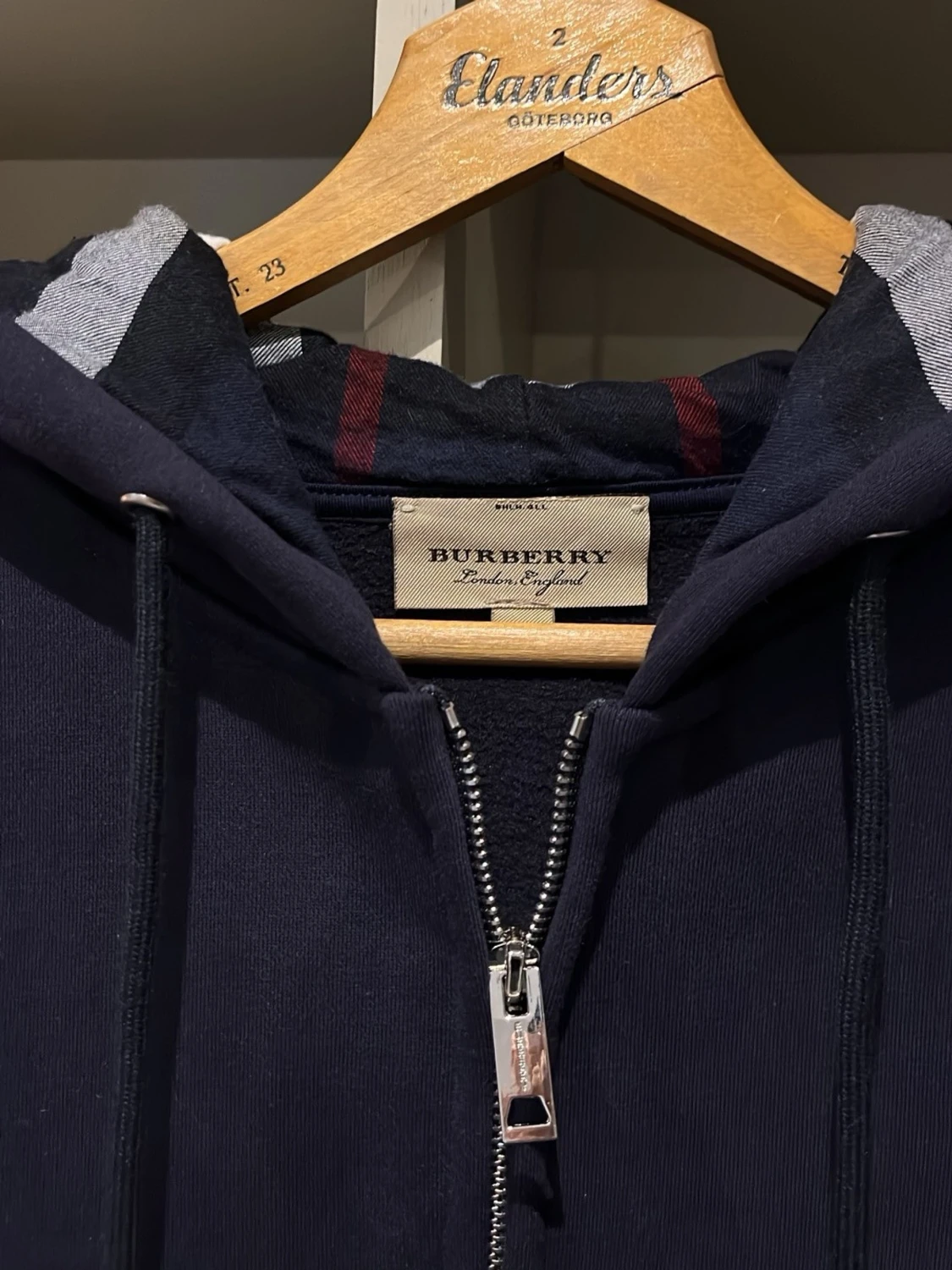 Navy Burberry Zip - 2
