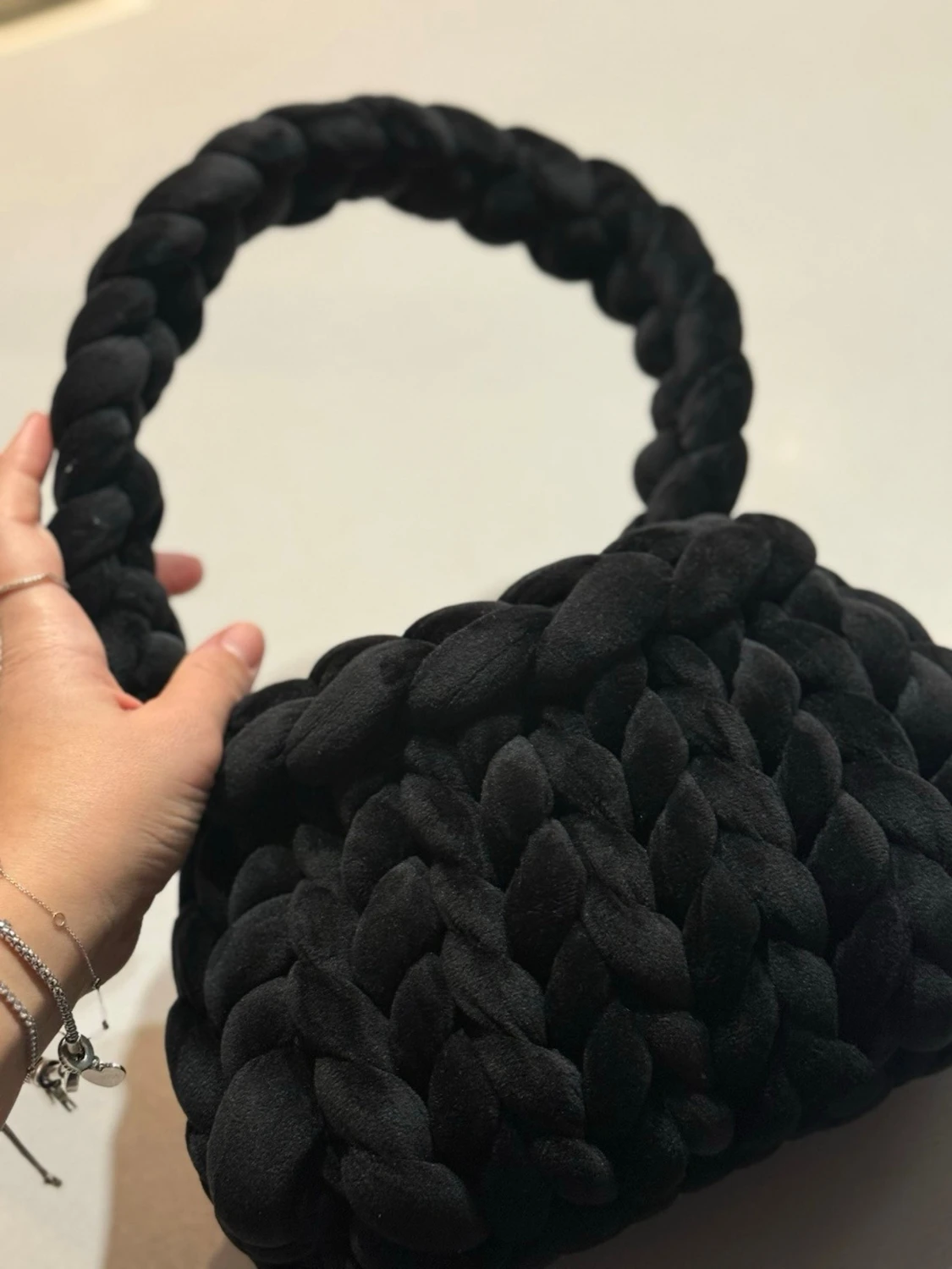 Handgjord marshmallow-väska 🤍 - 2