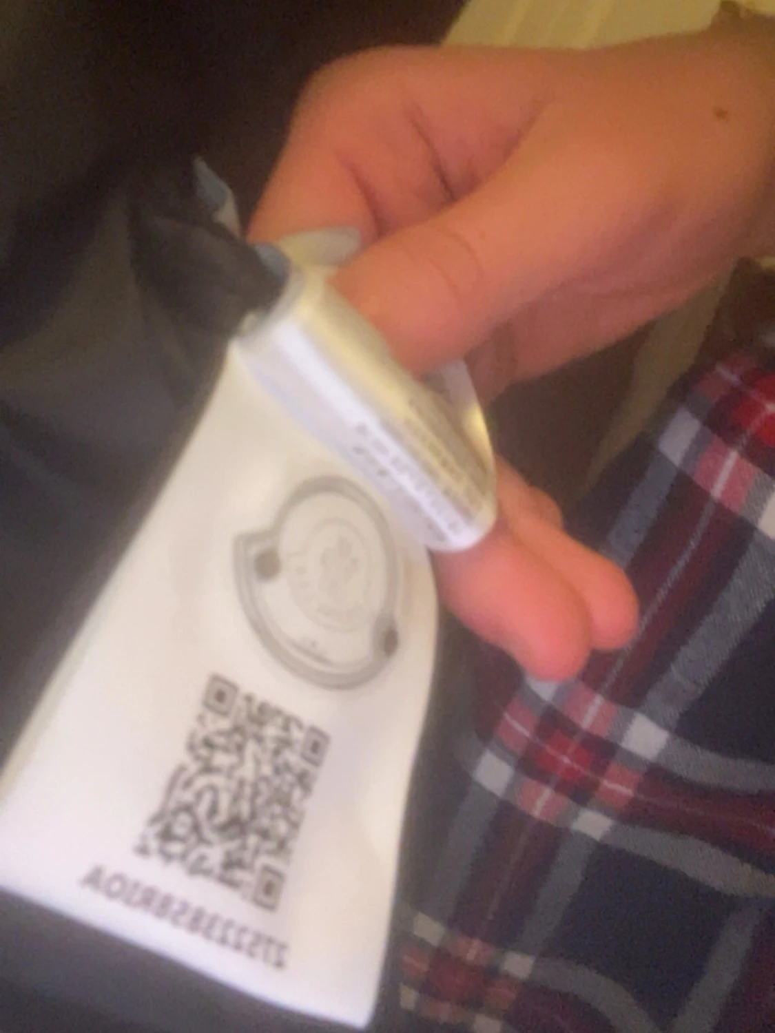 Svart hoodie från Moncler med huva - 3