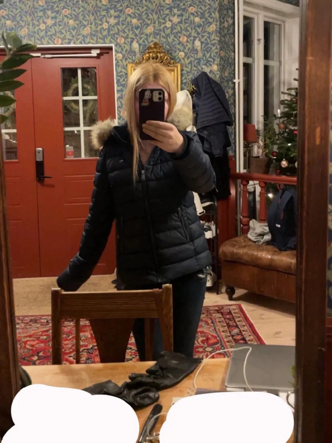 Mörkblå pufferjacka från Tommy Hilfiger - 1