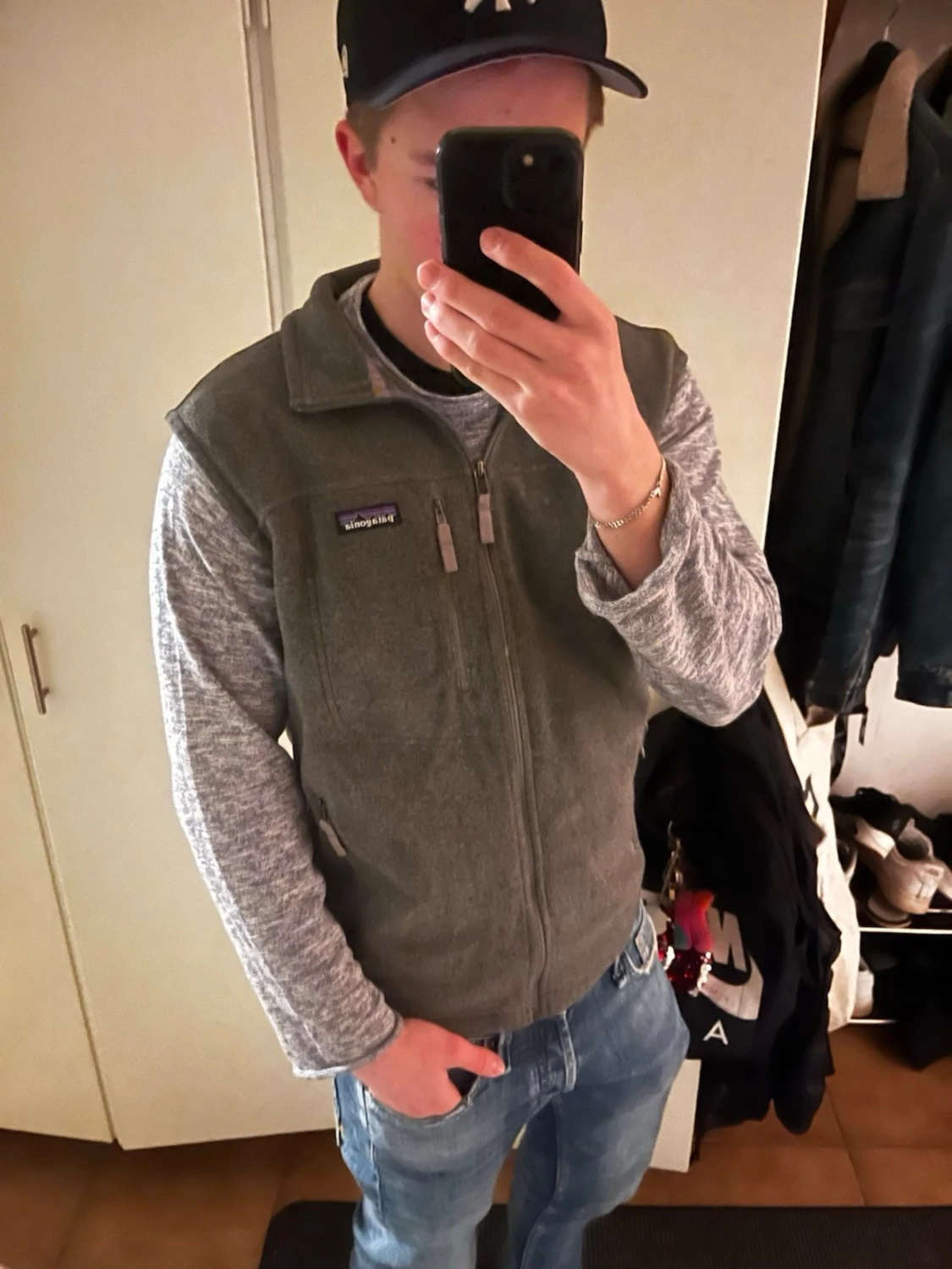 Grå fleeceväst från Patagonia Synchilla