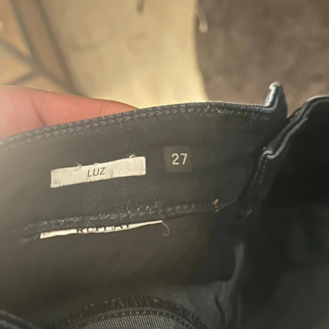 Mörkblå Replay jeans LUZ, stl 27 - 3