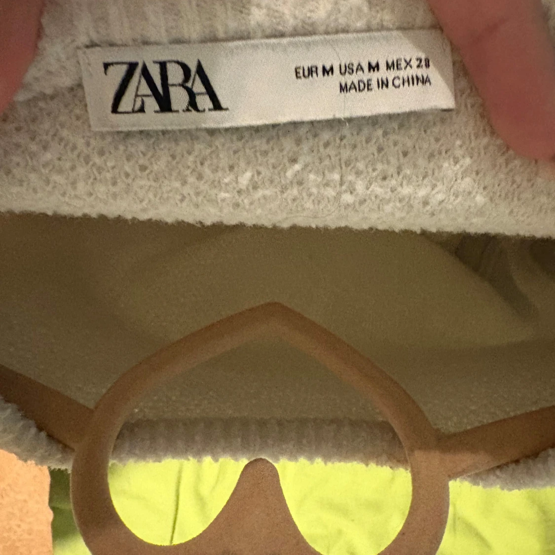 Vit stickad tröja från Zara - 2