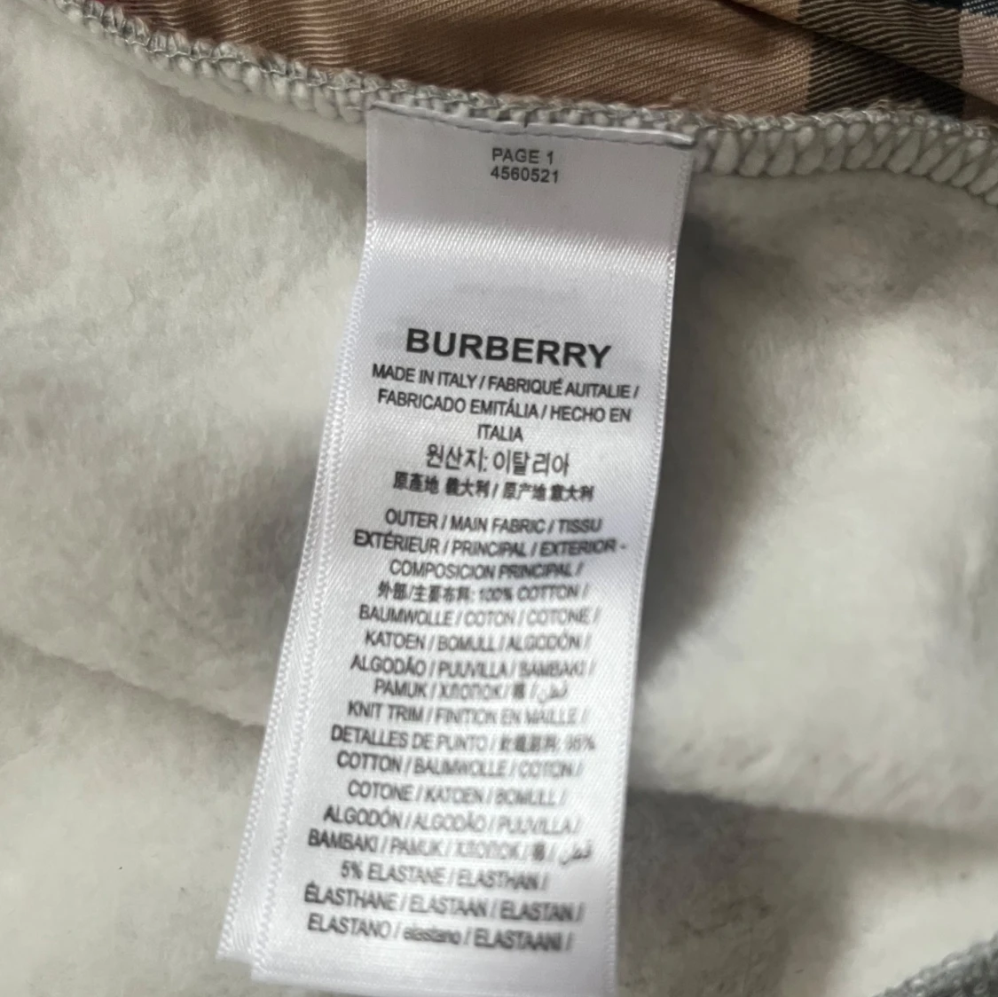 Grå burberry zip - 4