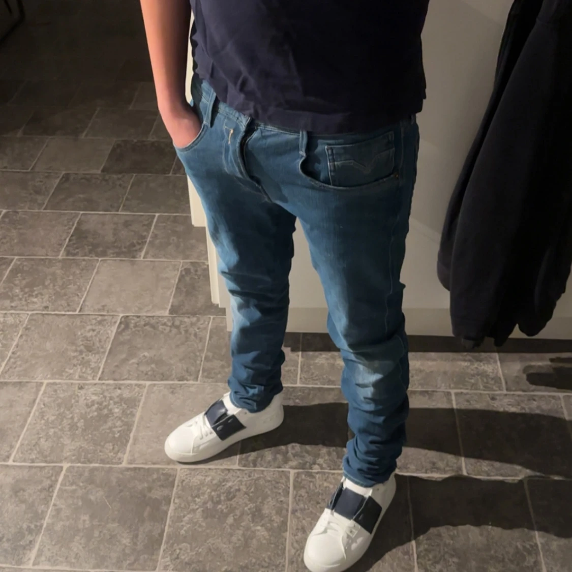 Blå Replay hyperflex jeans