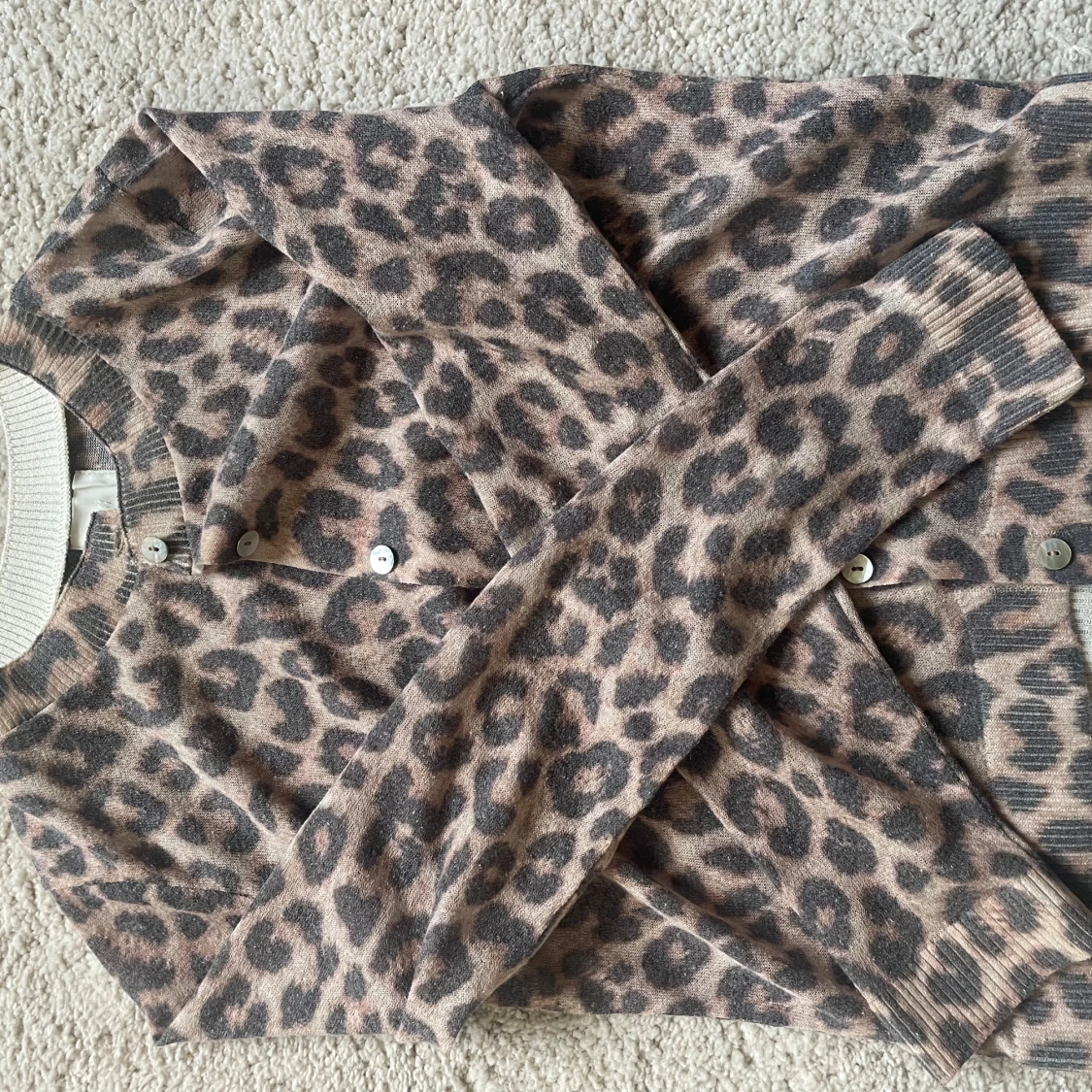 Leopardmönstrad kofta från H&M - 1