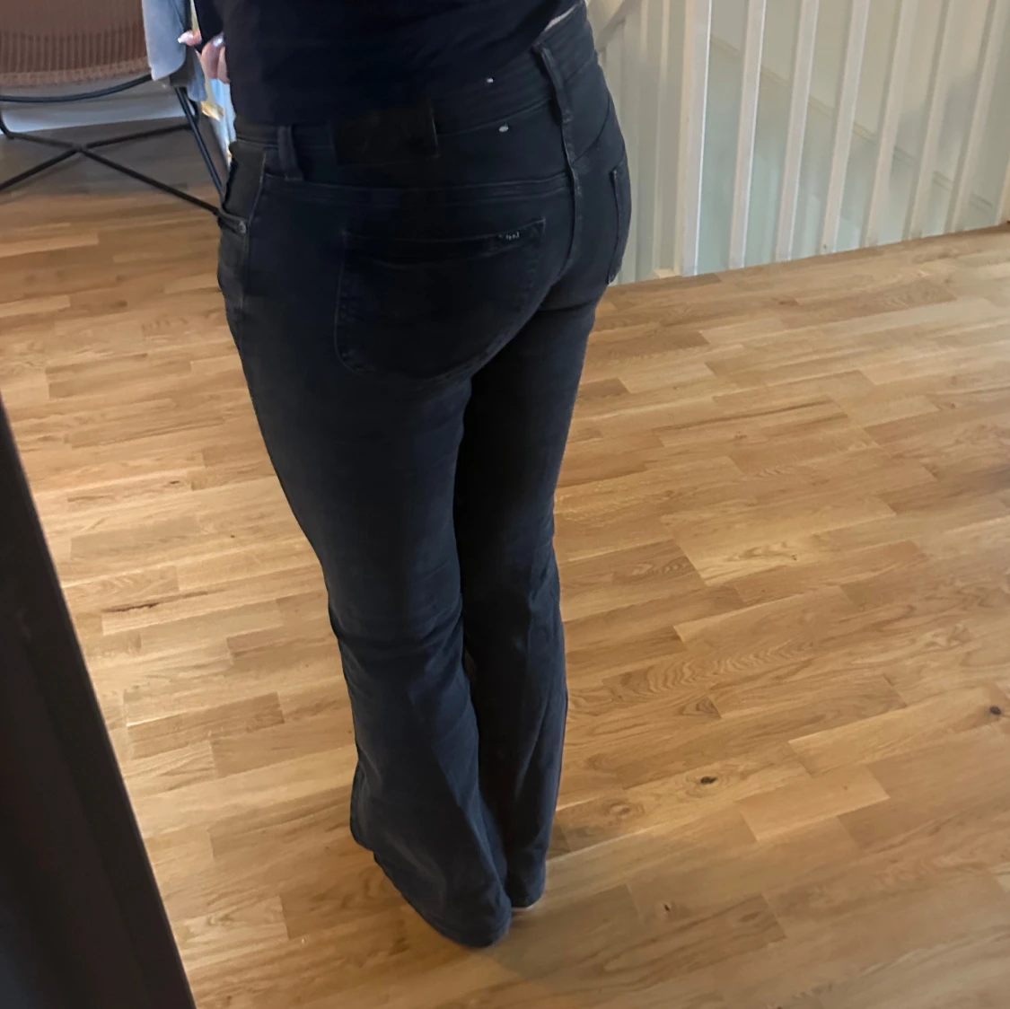 Svarta bootcut jeans från Lee - 1