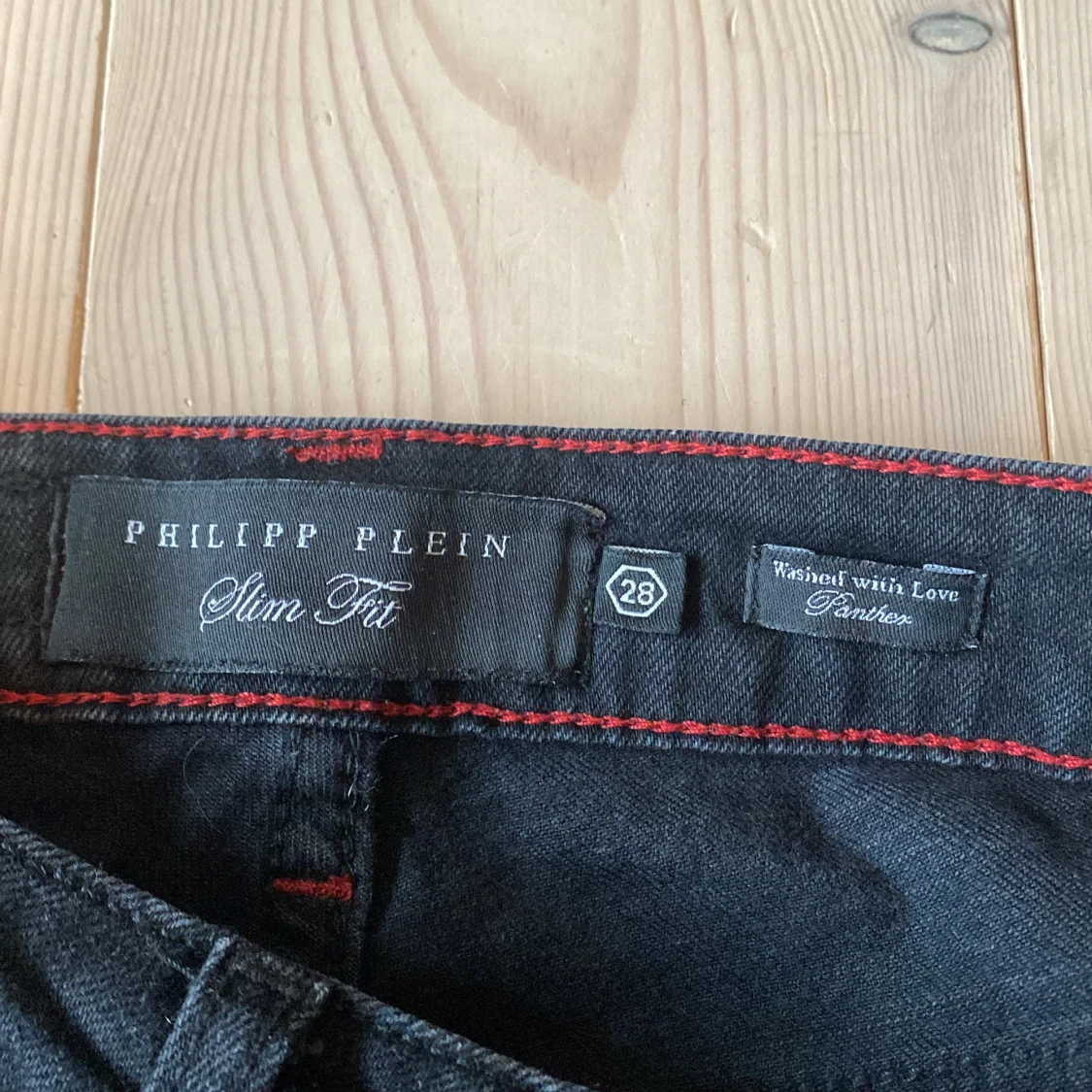 Svarta Philipp Plein slim jeans med döskalle - 4