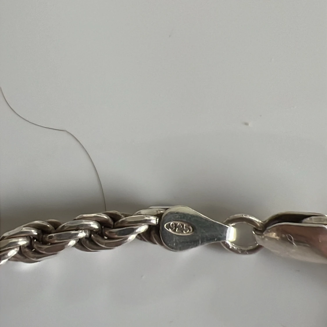 925 silver halskedja med tvinnad länk - 1