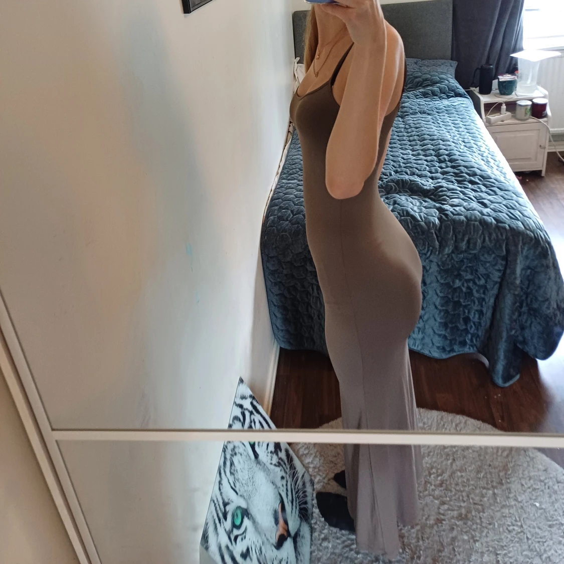 Brun långklänning från Zara - 2