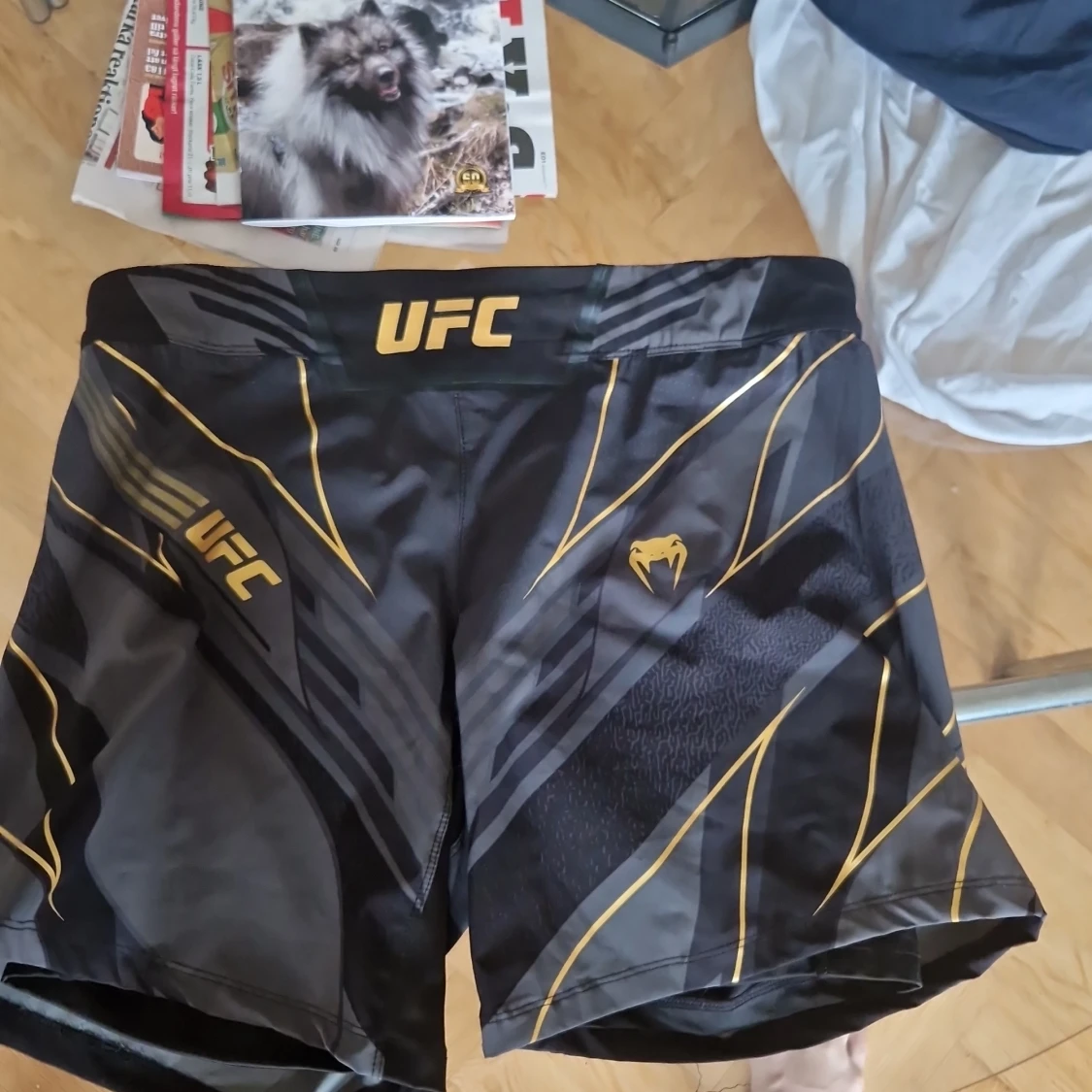 Venum guld/svarta tränings shorts