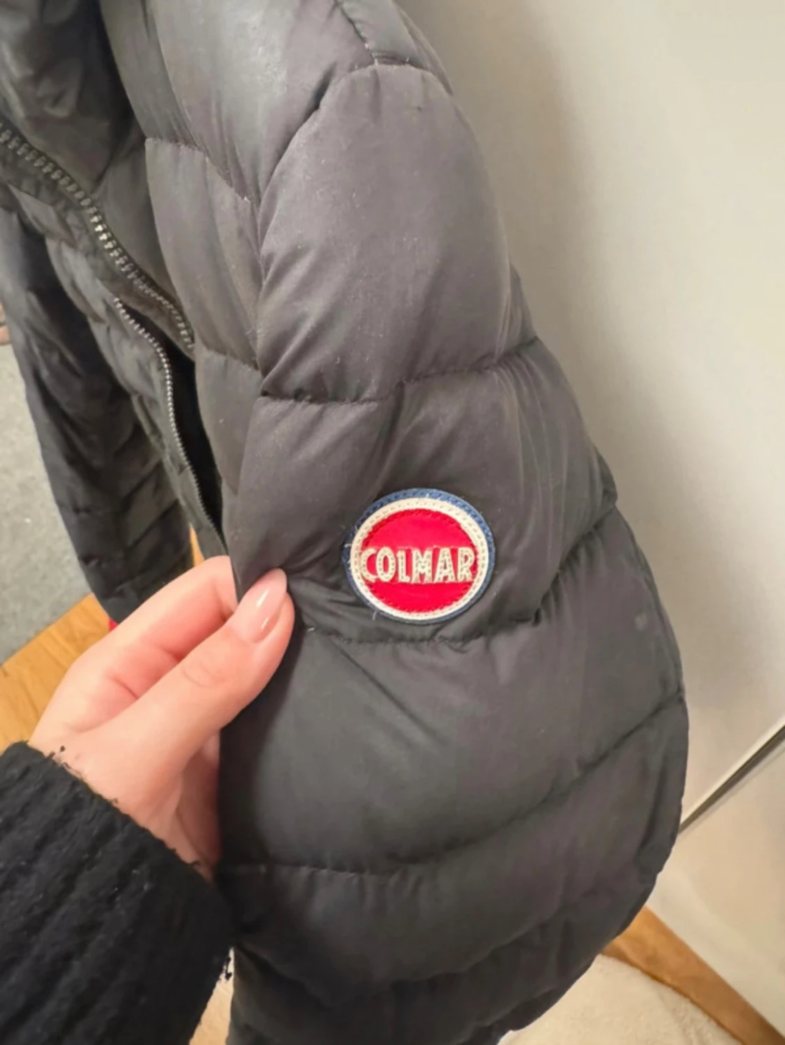 Svart Colmar pufferjacka med huva - 2