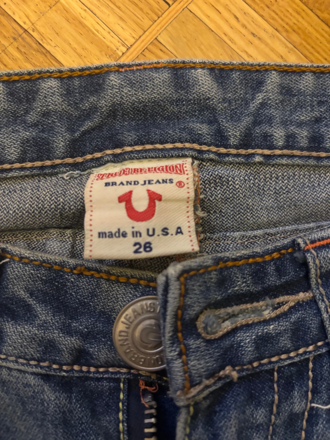 True Religion bootcut jeans blå, stl 26 - 1