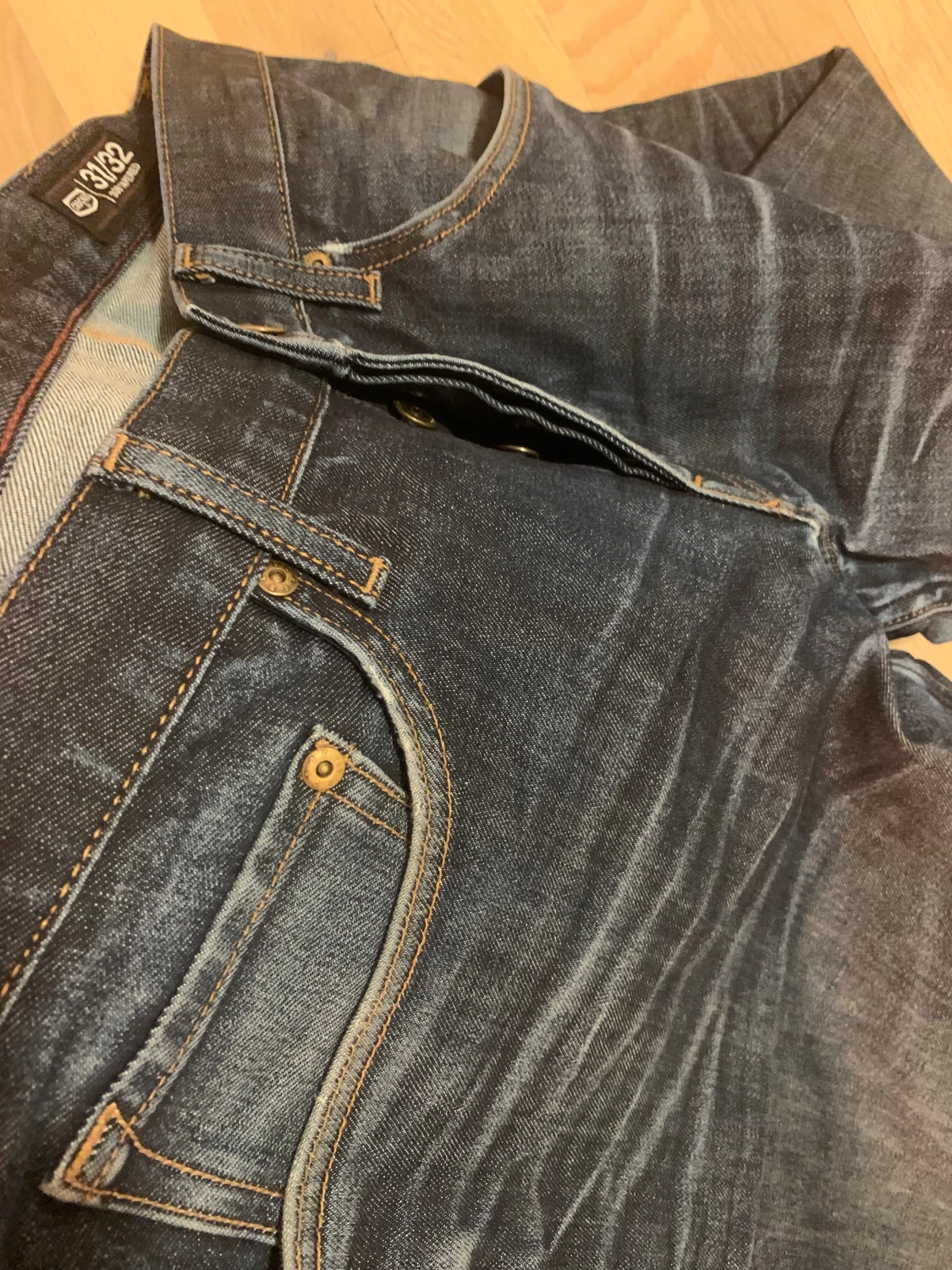 Mörkblå Crocker jeans straight fit - 4