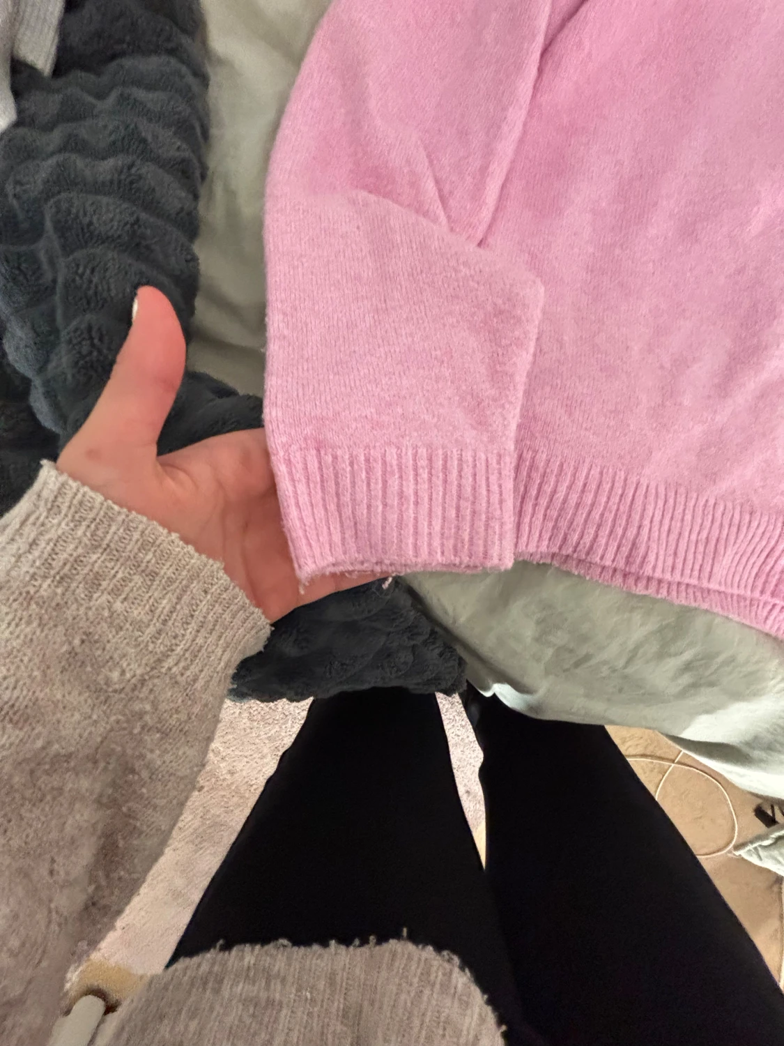 Ljusrosa stickad tröja Vero Moda - 3