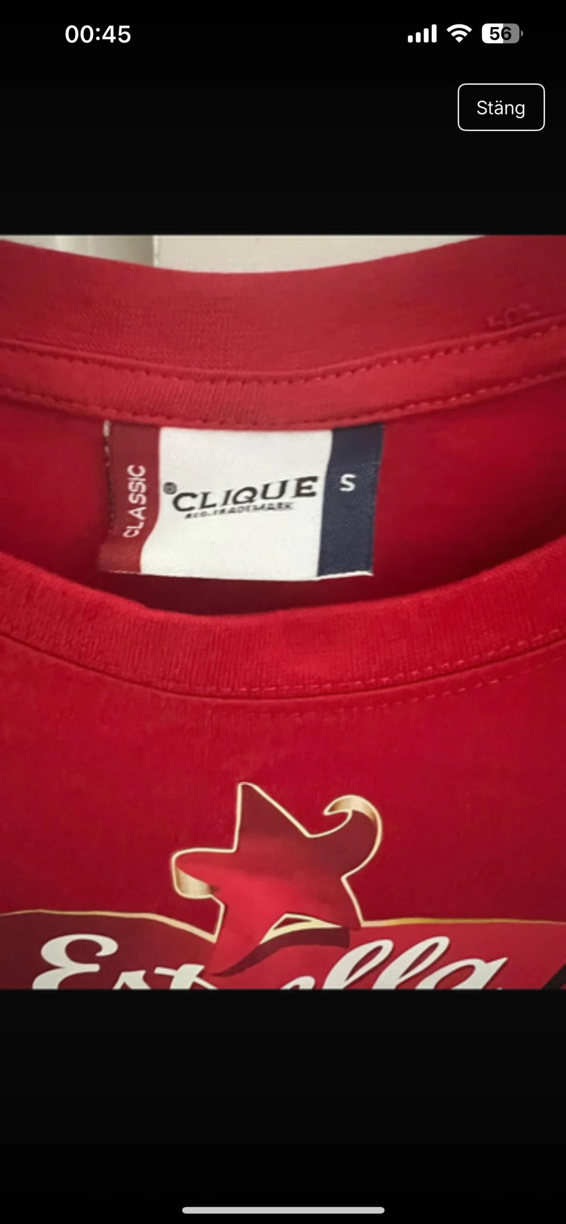 Röd Estrella t-shirt från Clique - 3