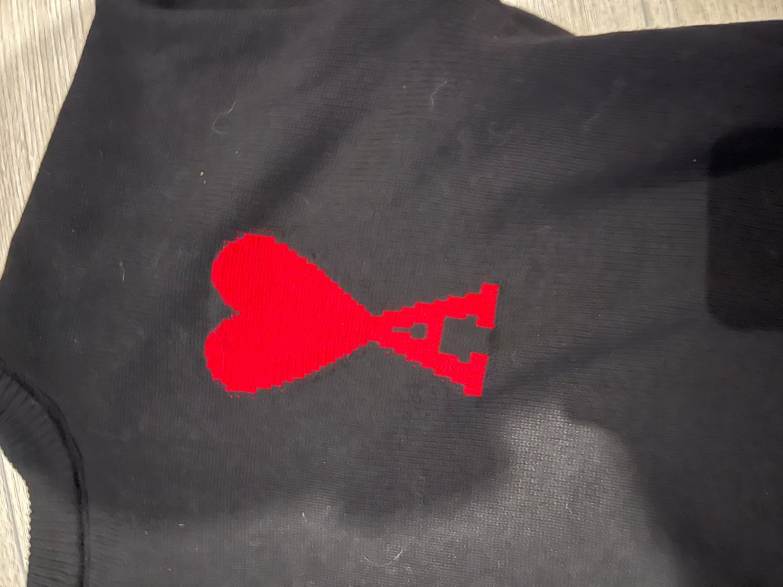 Svart stickad tröja från Ami Paris - 2