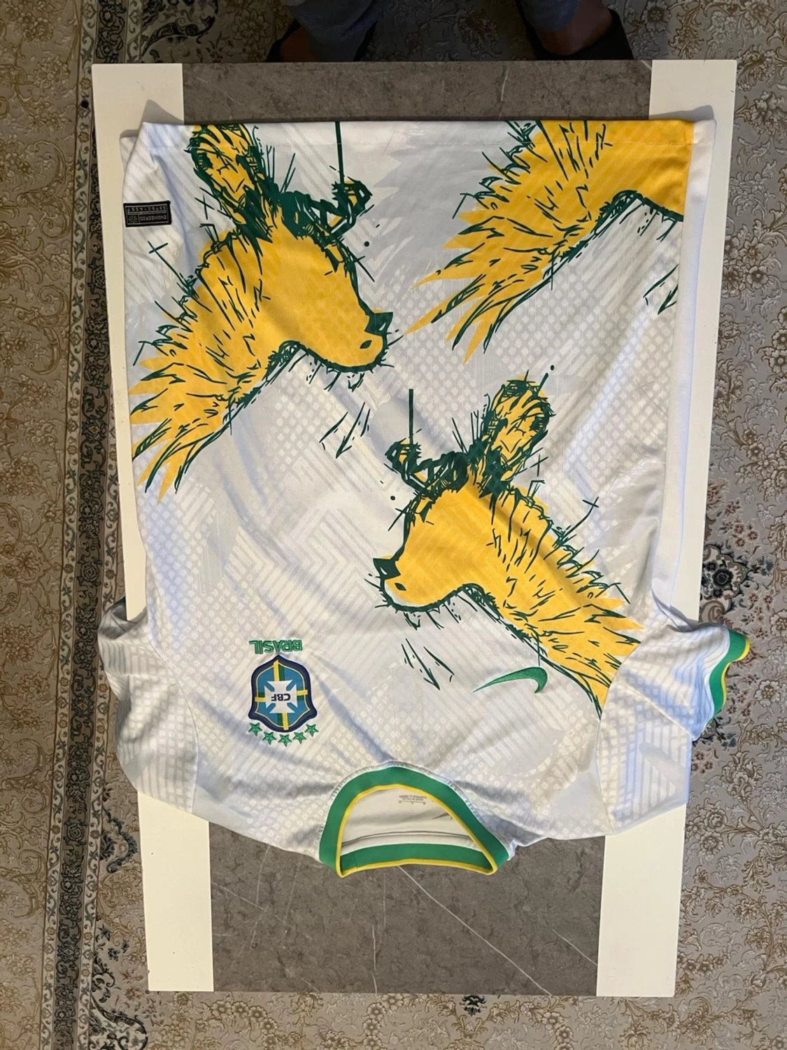 Vit Brasilien fotbollströja Nike