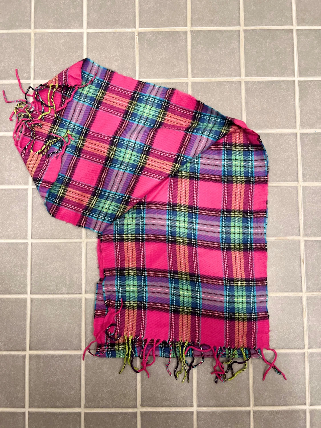 Rutig halsduk från Burberrys i ull - 1