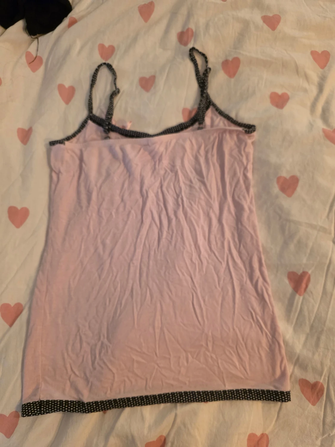 Rosa linnetopp med hjärtdetalj, Cocoon, Y2k - 2