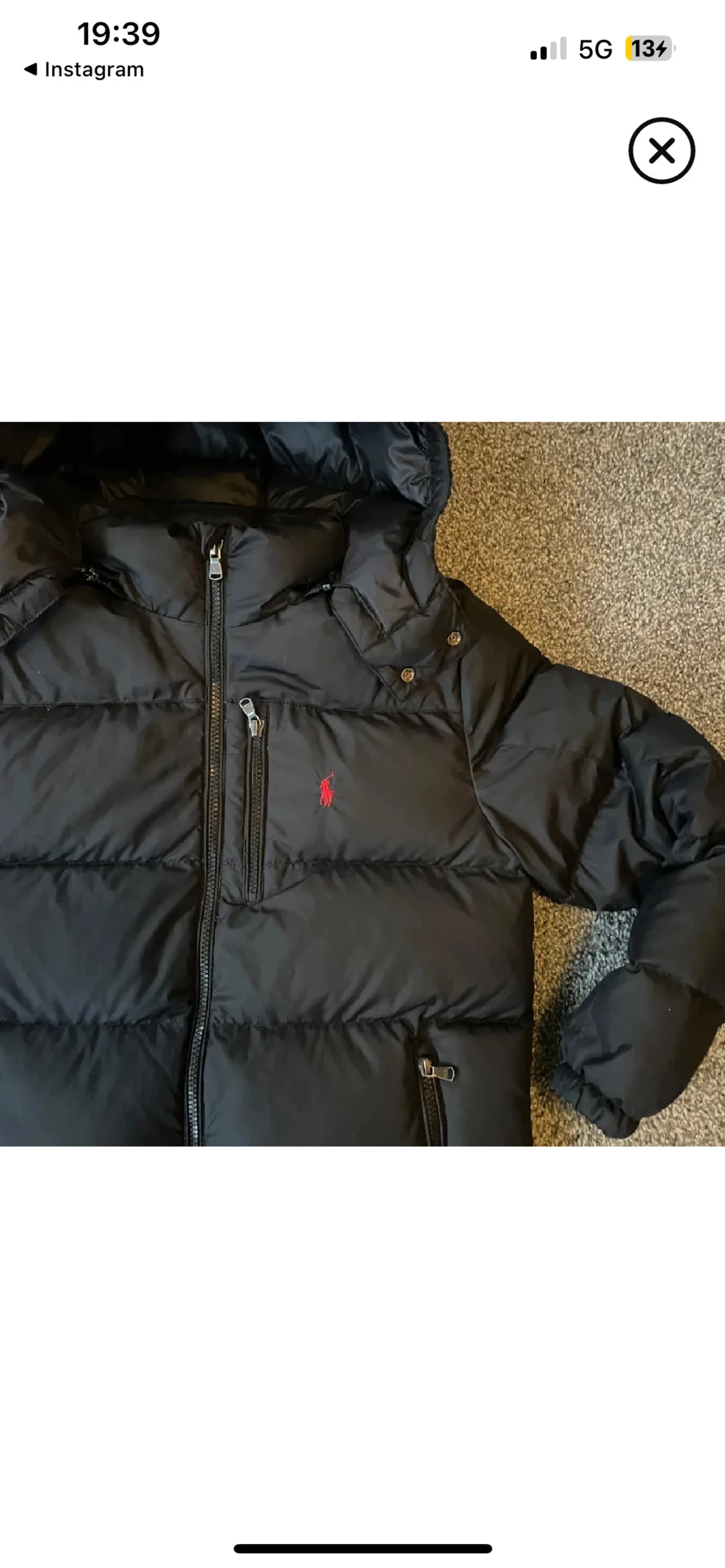 Svart pufferjacka från Polo Ralph Lauren - 1