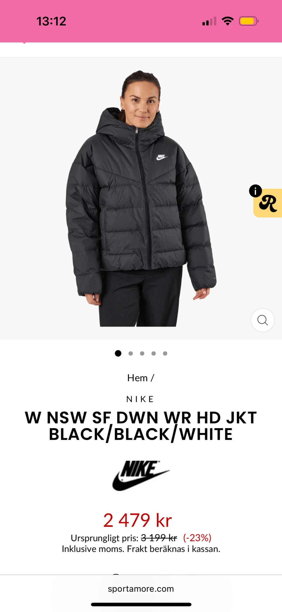 Svart pufferjacka från Nike Storm-FIT - 3