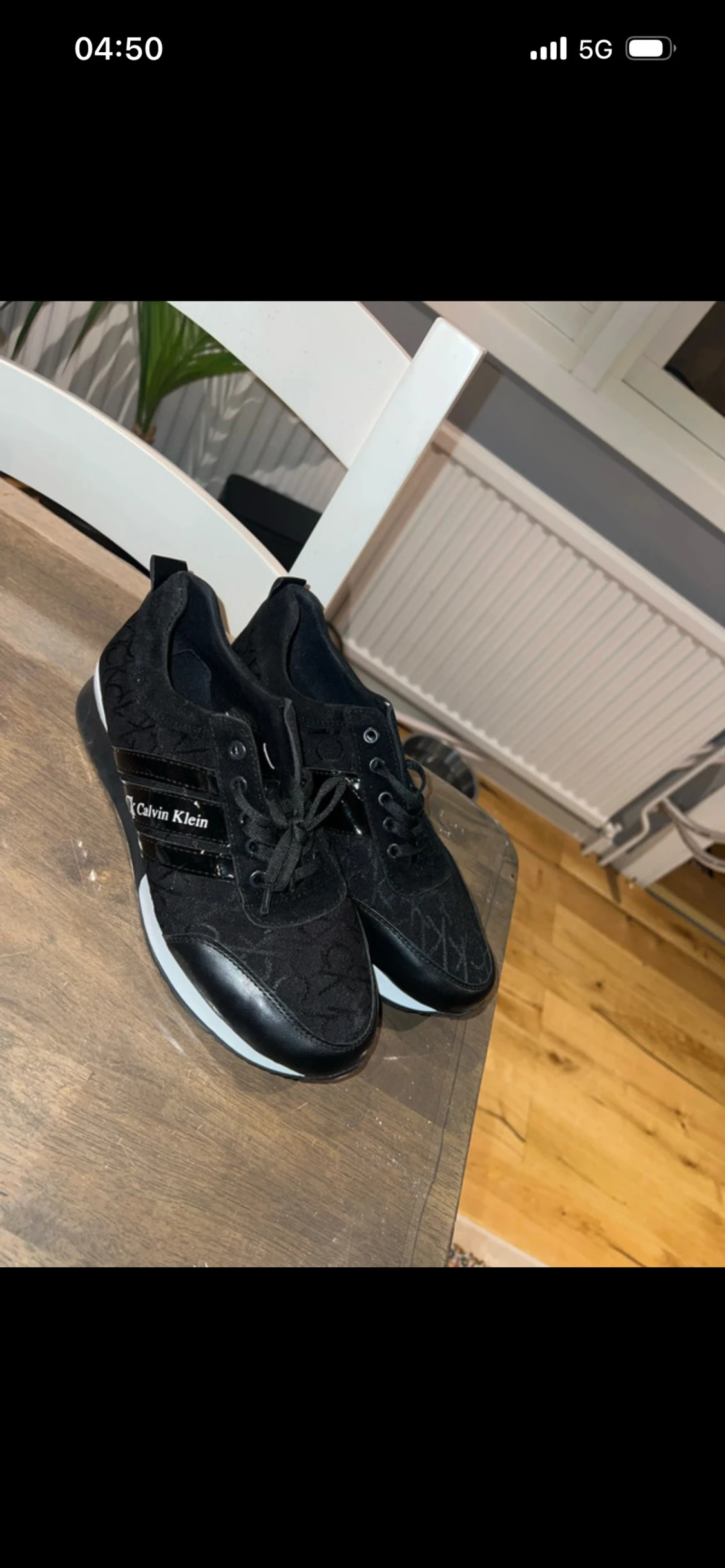 Svarta Calvin Klein sneakers med logga - 3