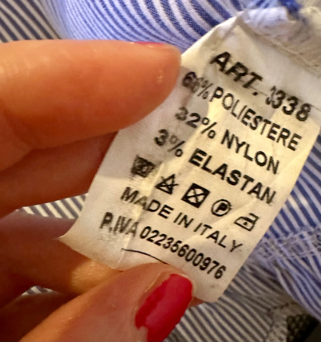 Randig korsett-topp med rosett - 3