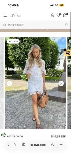 SÖKER!! - Söker denna vita klänning från BYIC i stolek s.