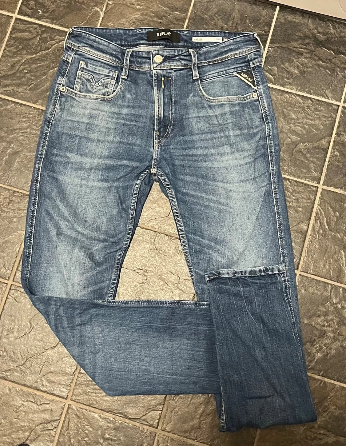 Replay Anbass blå jeans slim fit - 2