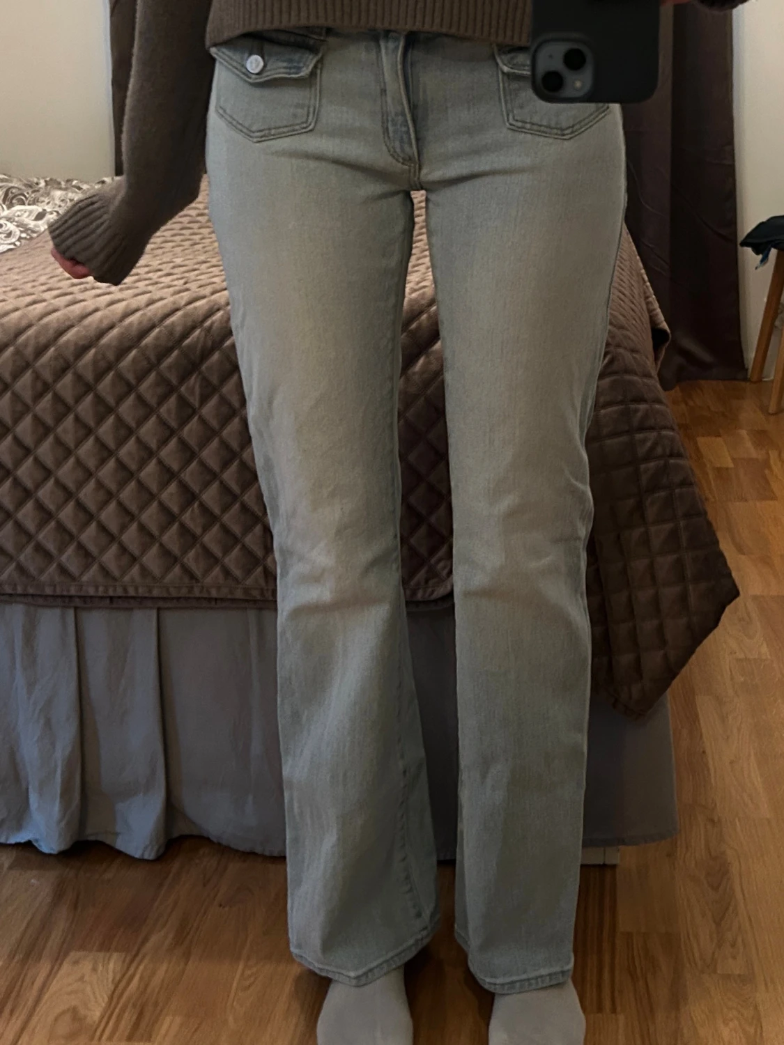 Lågmidjade bootcut jeans - 1