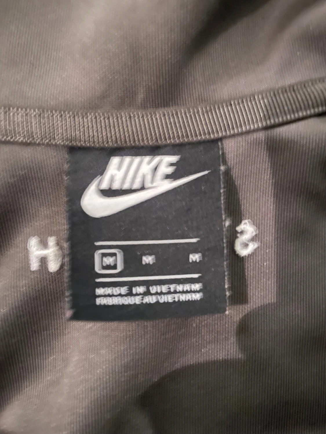 Grå/grön  Nike vindjacka med dragkedja - 4