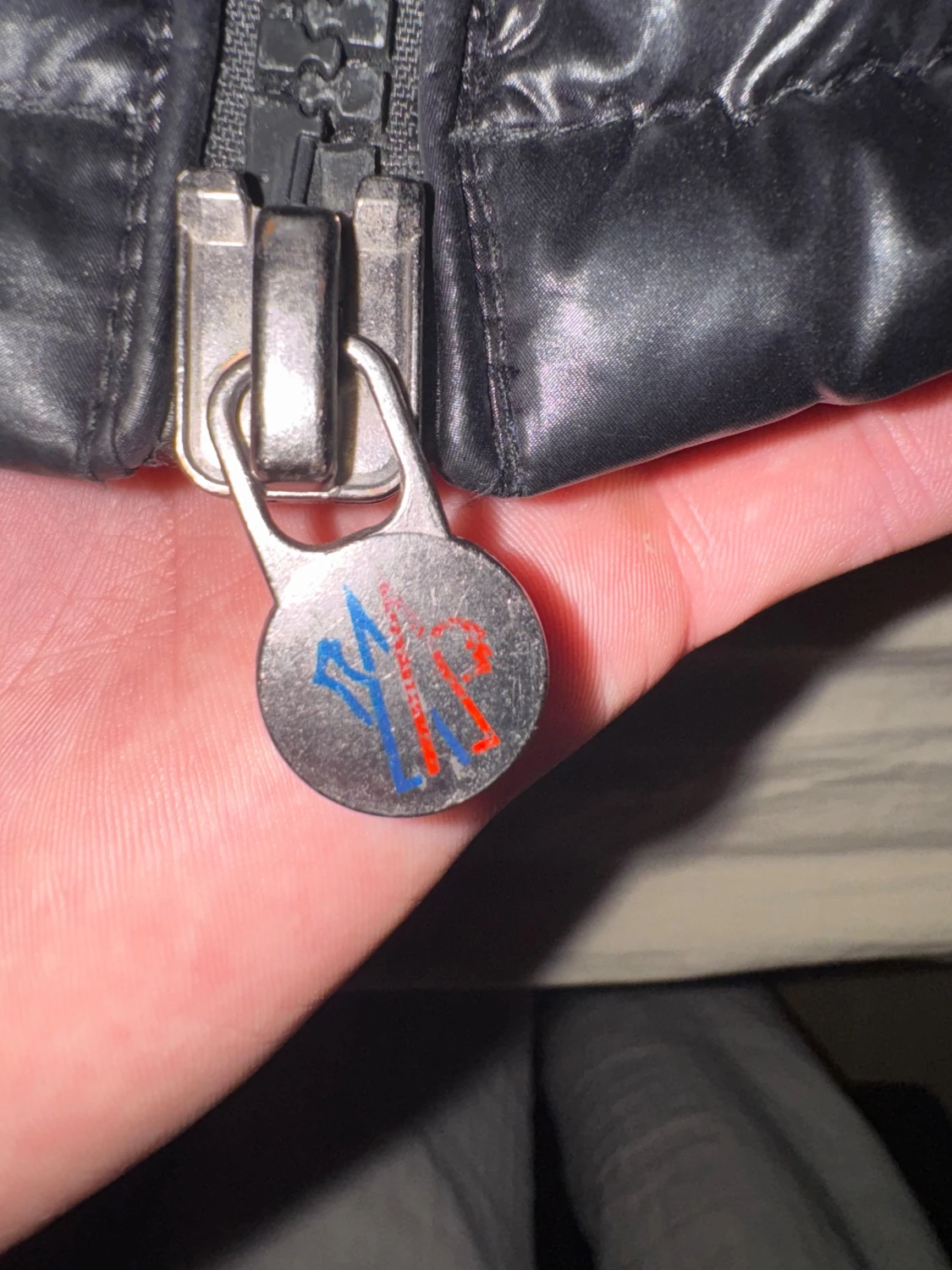 Svart Moncler pufferjacka  - 6