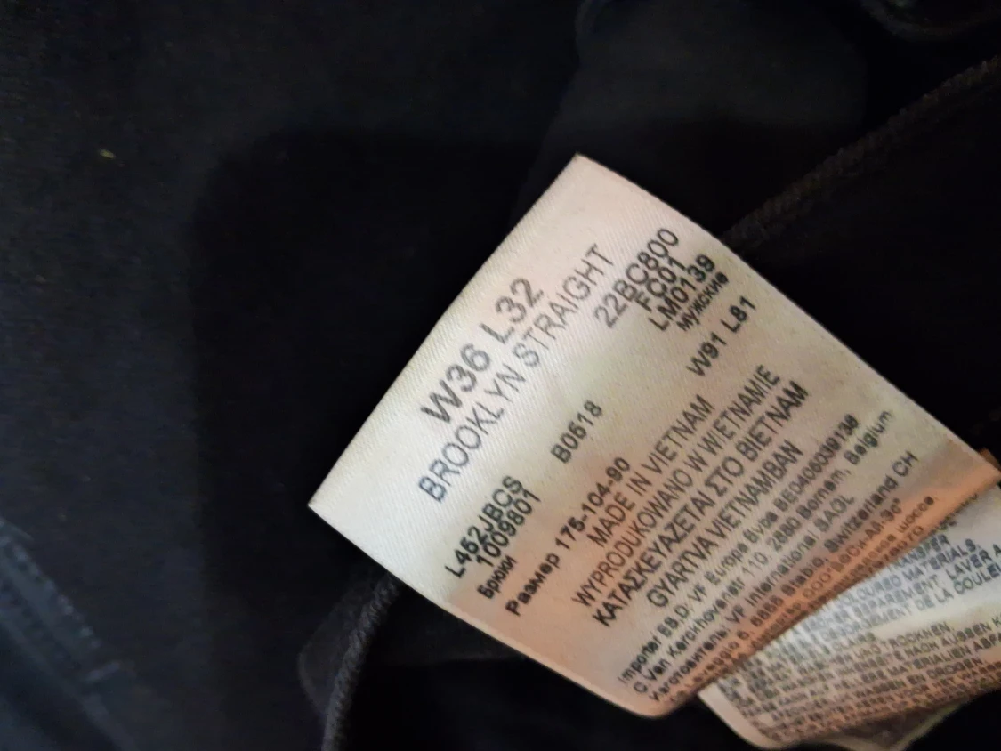 Svarta Lee Brooklyn Straight jeans - 1