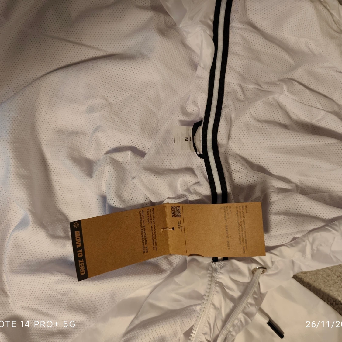 Vit Brasil Nike vindjacka med huva - 2