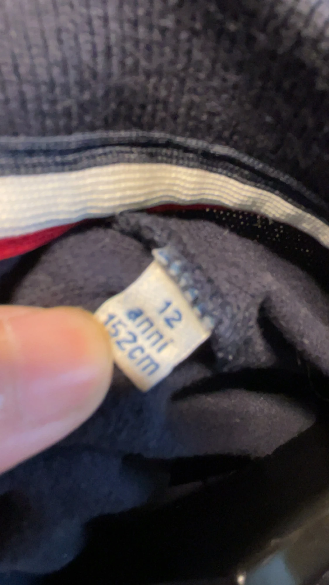 Mörkblå Moncler långärmad piké - 3