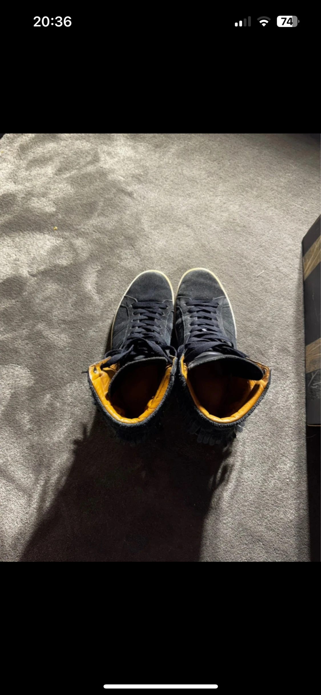 Saint Laurent svarta mocka sneakers - 2