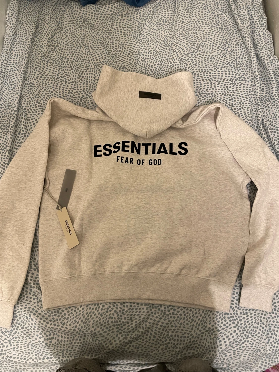 Grå Essentials Fear of God hoodie - 1