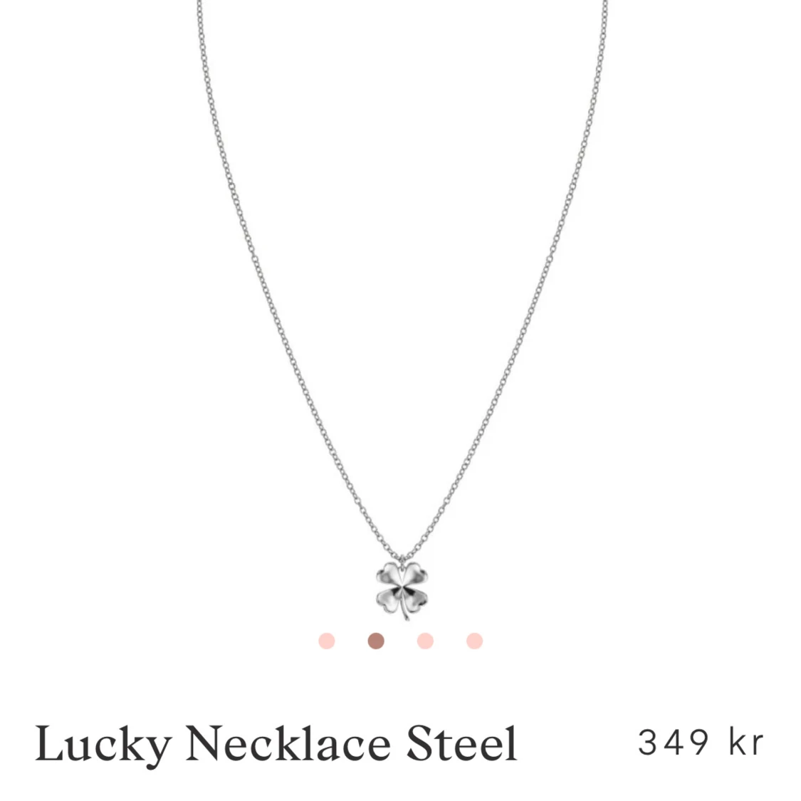 Silver Klöver halsband från edblad