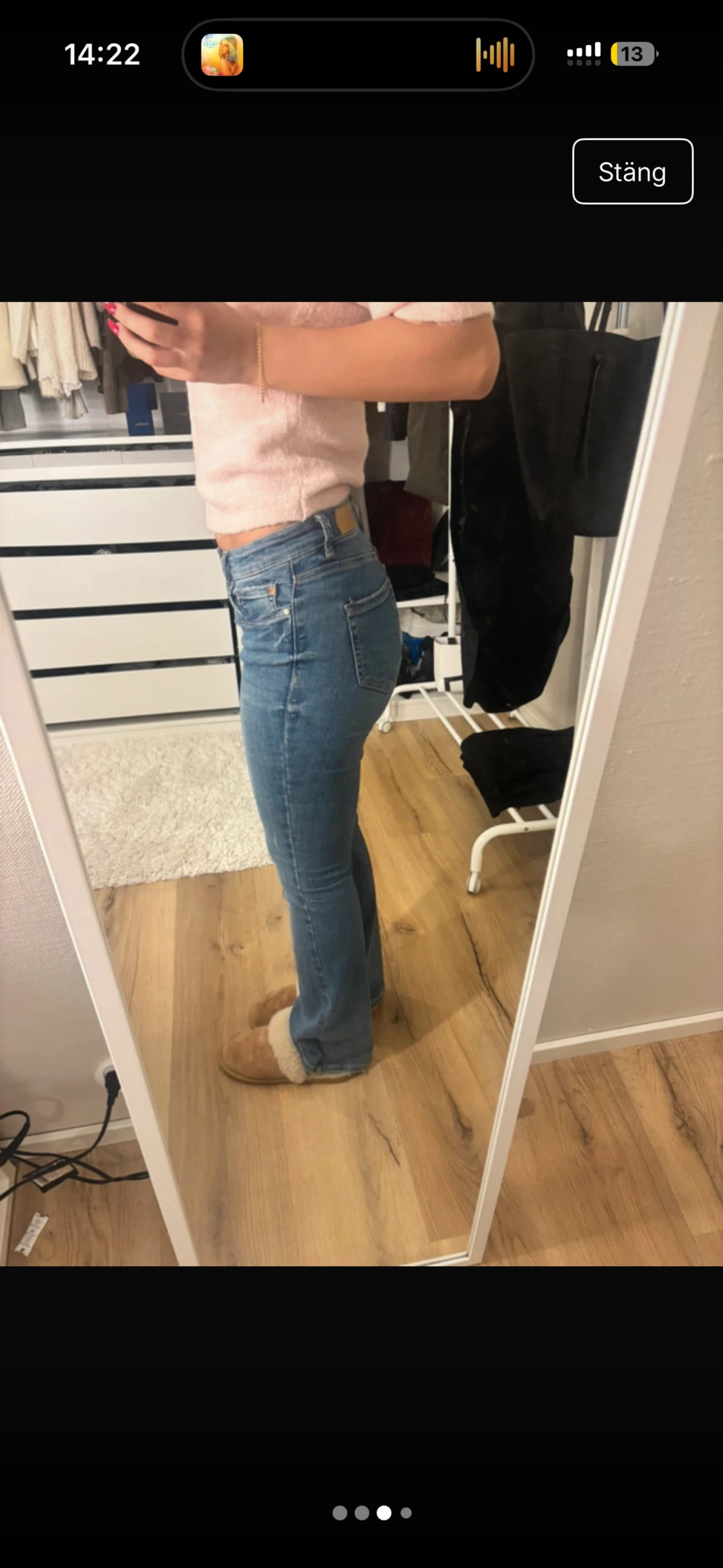 Blå bootcut jeans från Only - 2