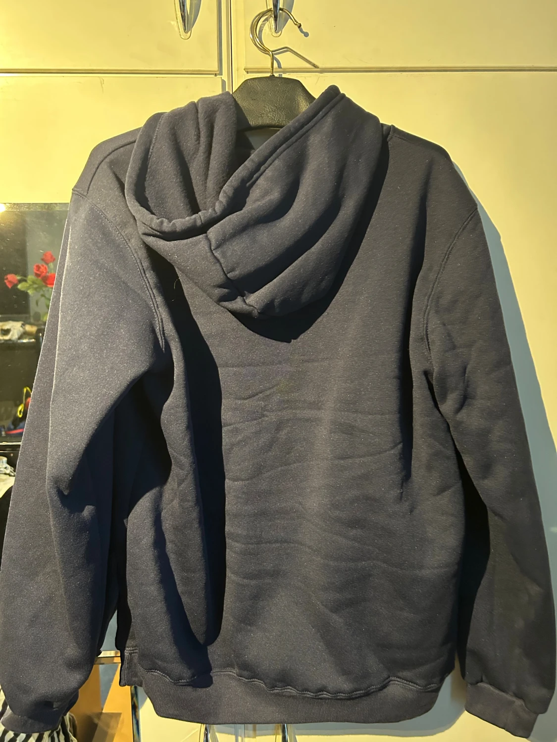 Mörkblå Glory Boyz hoodie med tryck - 1