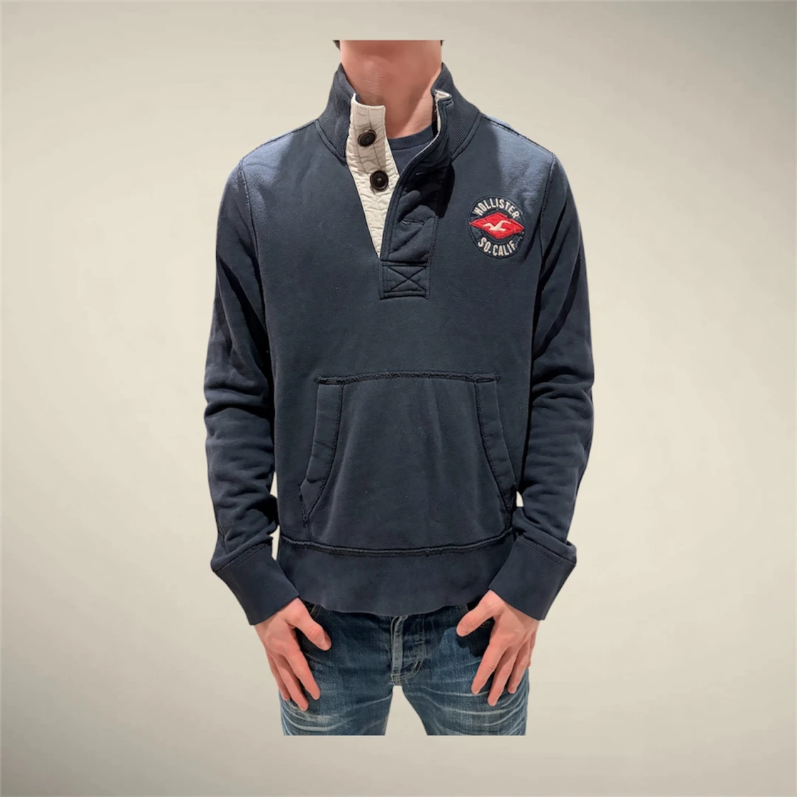 Blå Hollister kofta - 1