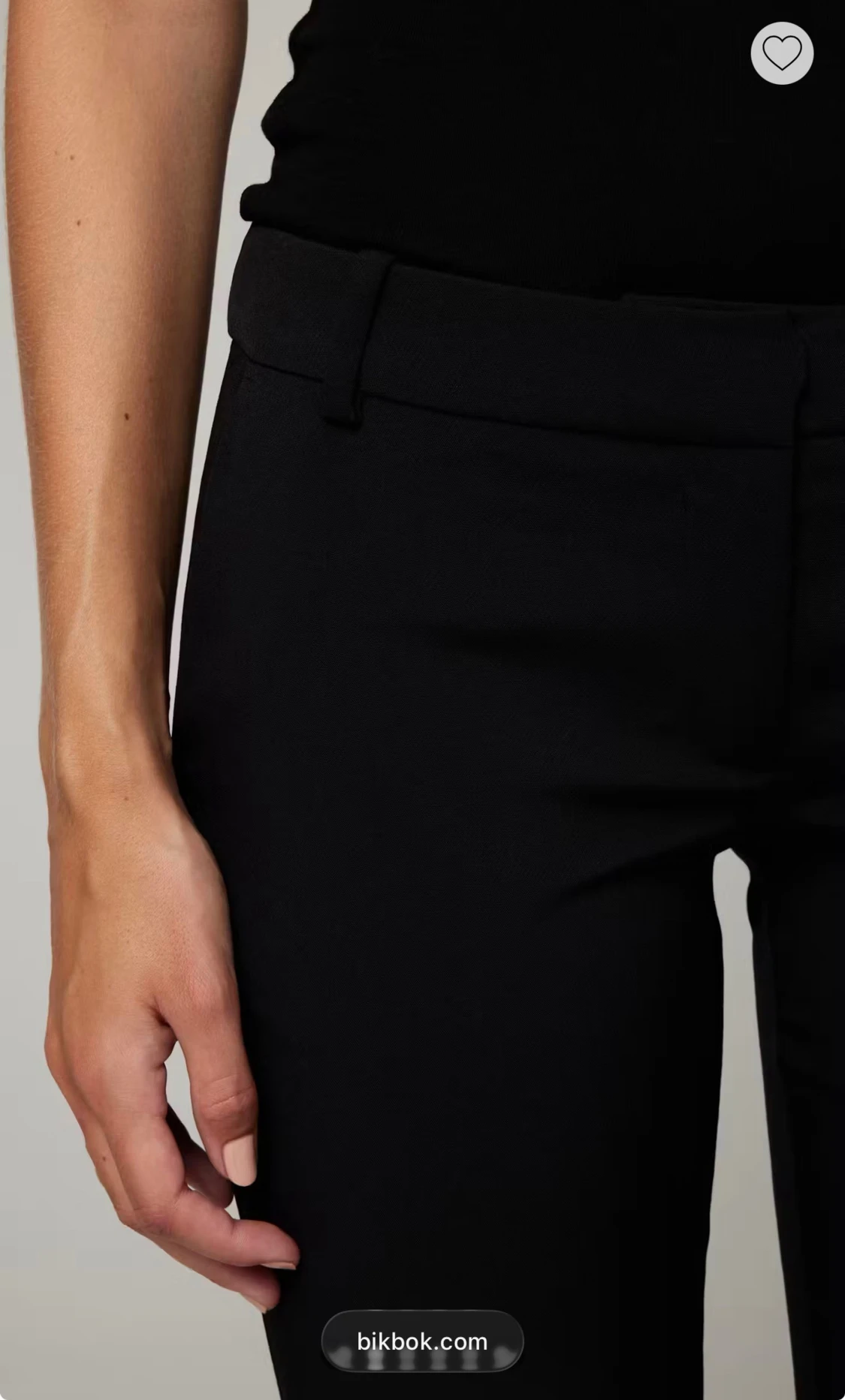 Svarta bootcut kostymbyxor Bik Bok - 2